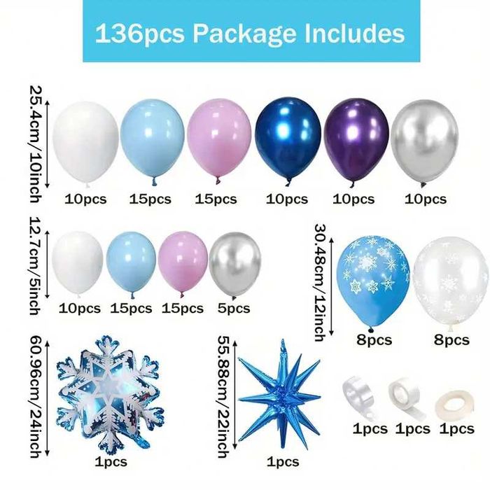 Set baloane 126/132/152 piese - 25% REDUCERE
