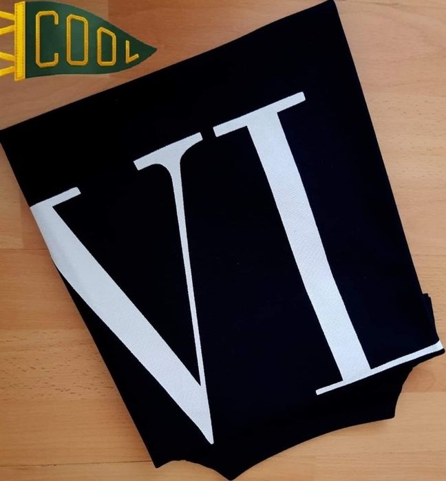 Tricou cu guler Valentino, bumbac, new model