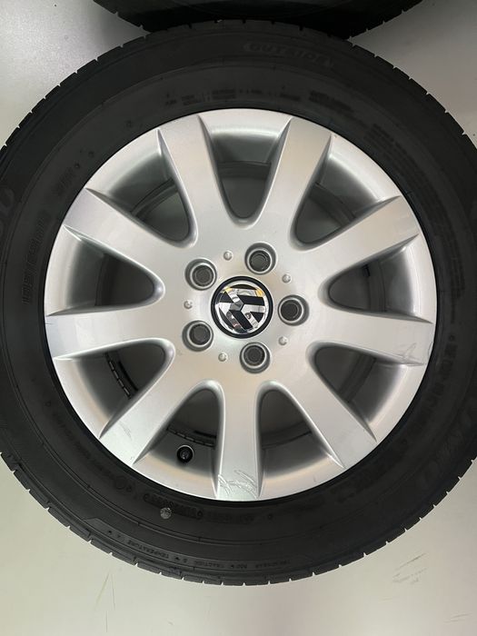 Оригинални джанти 15 цола 5х112 за Фолксваген с летни гуми 195/65/15