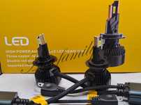 Ново!H7 LED 120W 20,000lm Триточково охлаждане с месинг+вентилатор V18