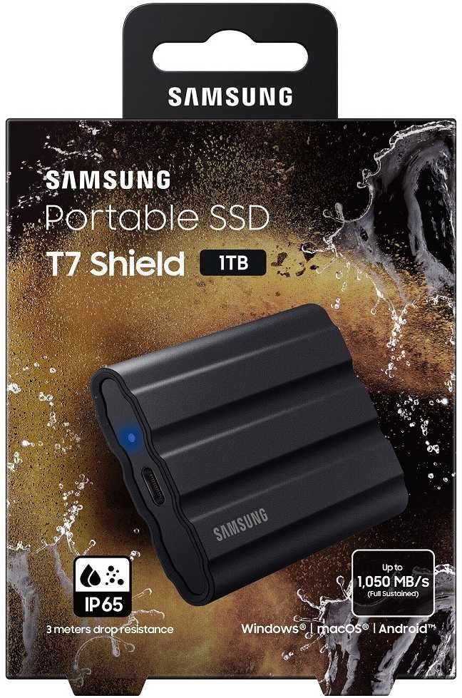 Samsung T7 SHIELD 1Tb Внешний SSD. Гарантия 1 год