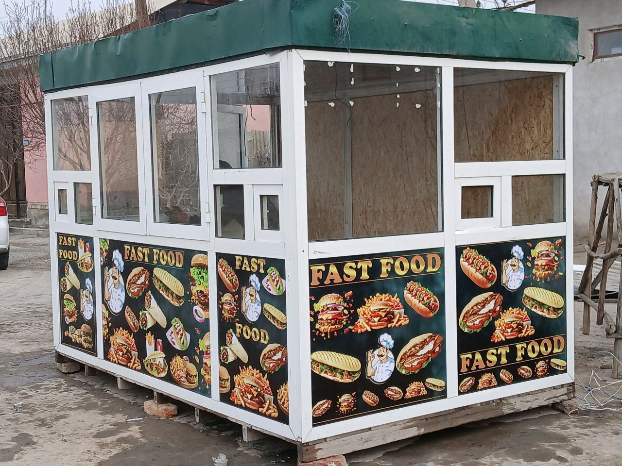 Tayyor biznes fast food hoddog lavasha aparatlari bilan akfa butka