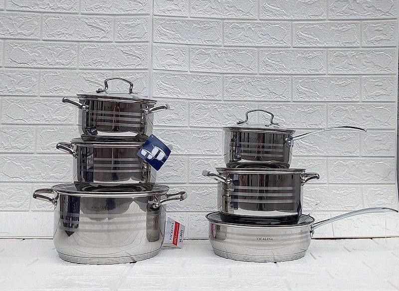 Набор кастрюль Vicalina  без чайник(Vl3011,3012(