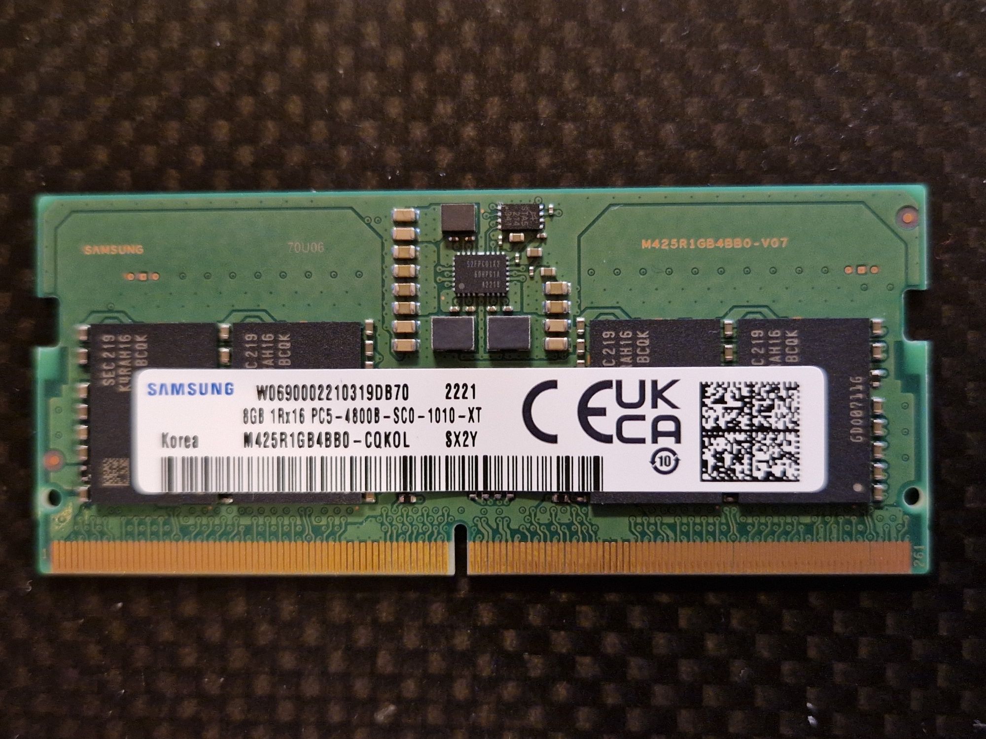 Memorie laptop Samsung, SO-DIMM, 8GB, DDR5, PC5-4800