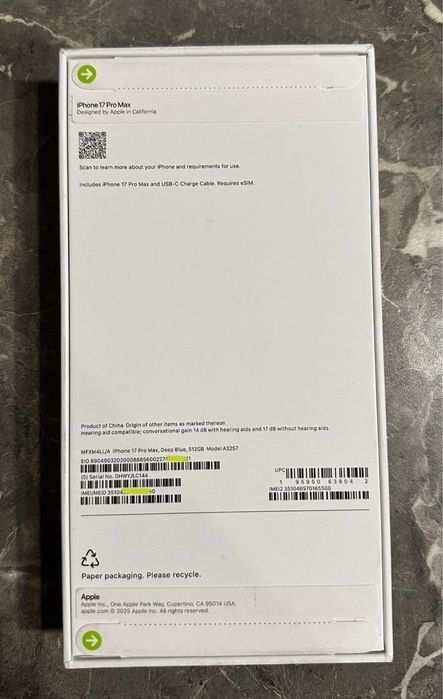 iPhone 17 Pro Max Deep Blue