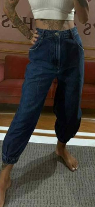 Дамски сини дънки