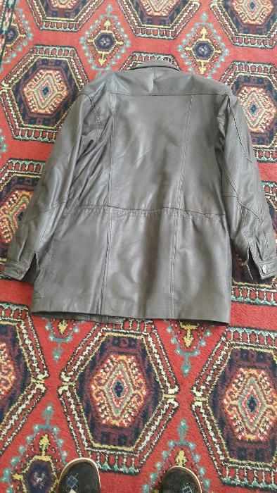 Куртка тёплая, кожанная, мужская 48-50 размер