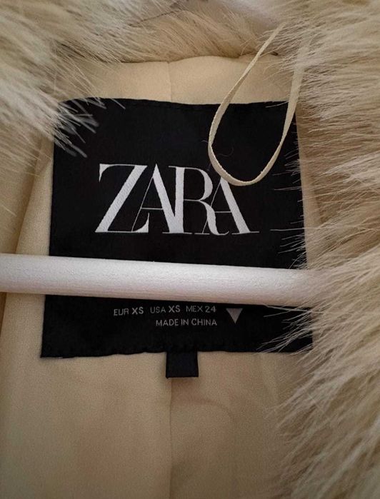 Geaca cropped faux ZARA - Marimea XS