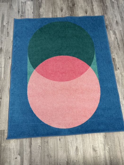 Килим за стая 130/160 (синьо и розово)