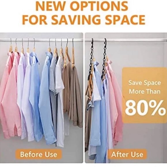 Suport organizator umerase 10 buc | Salveaza 80% spatiu in dressing