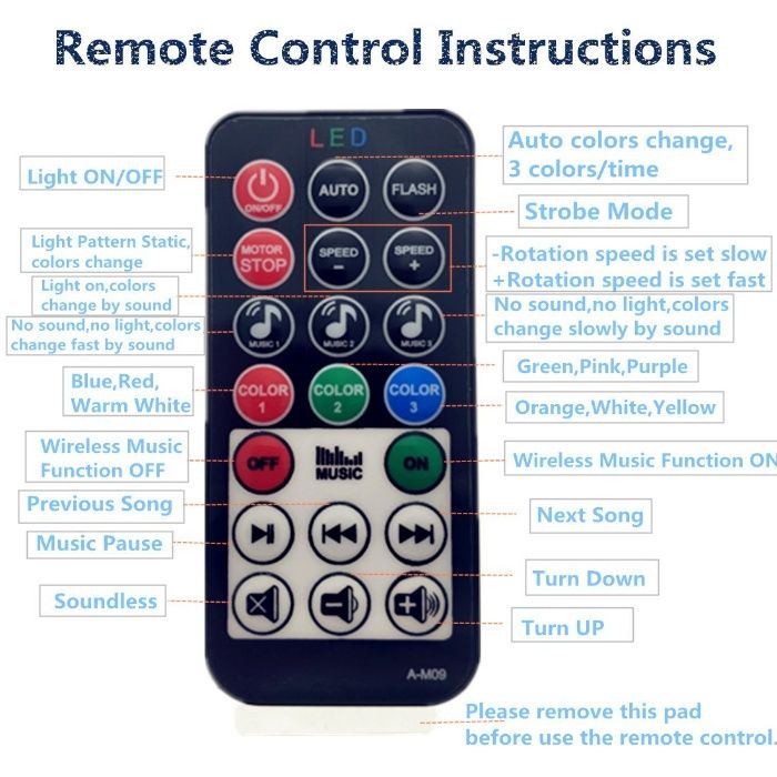 Sistem disco proiefctor difuzor strobe LED, telecomanda, decor