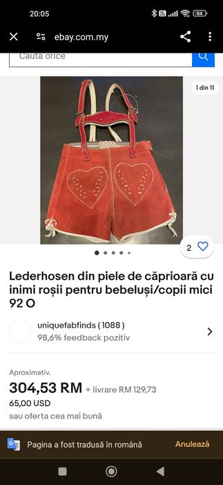 Pantaloni  tradiționali Bavarezi