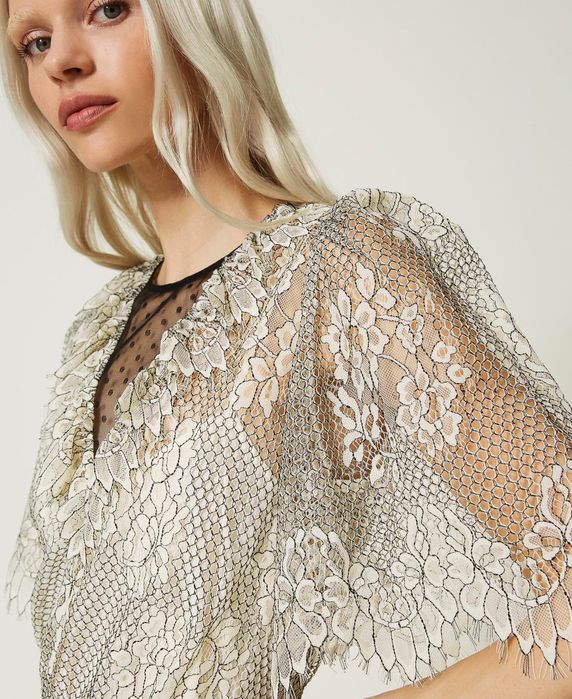 Дантелена рокля Twinset, размери 46 L,нова с етикет!