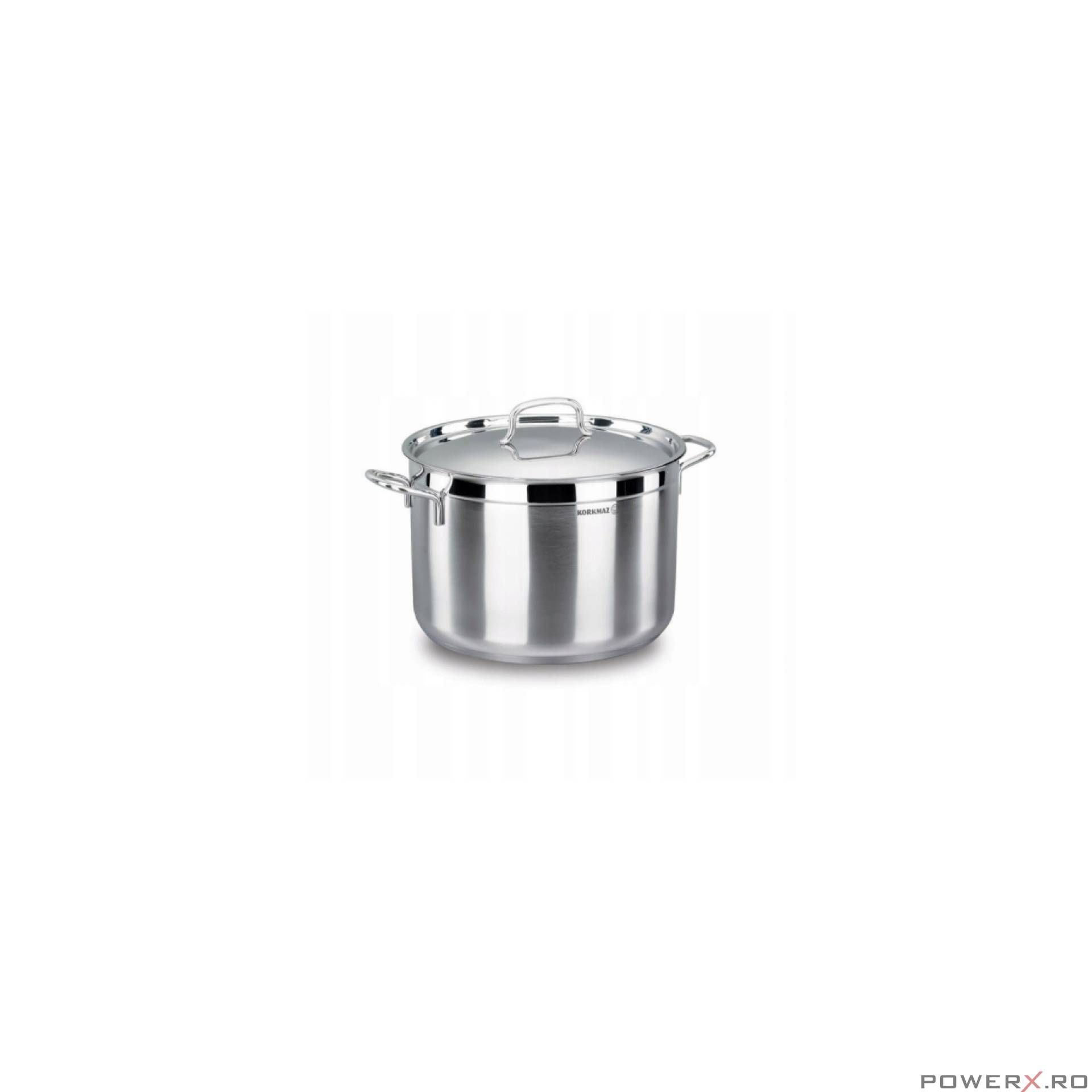Oala cu capac din inox, 26X16cm 8.5litri, compatibila cu toate