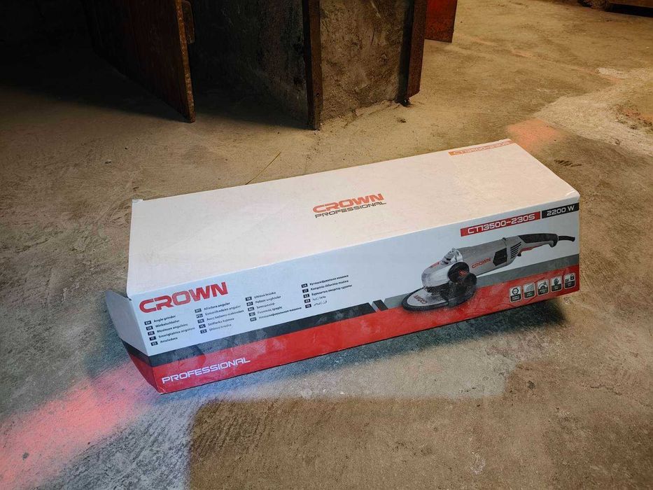 Ъглошлайф Crown Tools - CT13500-230S, Ø 230 mm