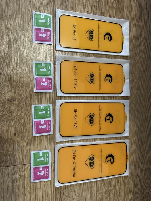 Vand Folie Sticla 9D Full-Screen Iphone 17, 17 Pro, 17 Pro Max, 17 Air