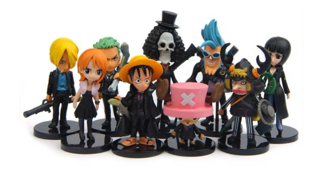 Set Figurina One Piece Luffy Zoro Sanji Robin Nami Brook anime 5-10 cm