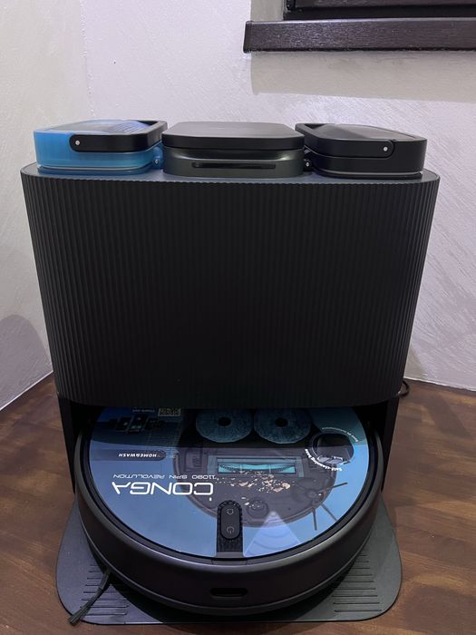 Robot aspurator cu mop conga 11090 spin revolution