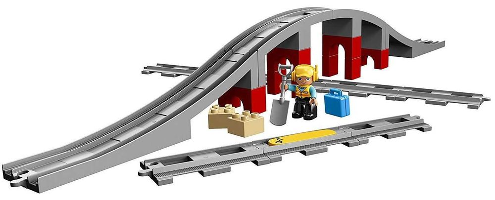LEGO DUPLO парен влак 10874 релси 10882 мост 10872 Модулна къща 10929