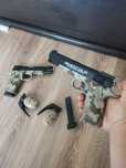 Pistol Airsoft Teava Otel și aliaj aluminiu abs, Propulsie Arc
