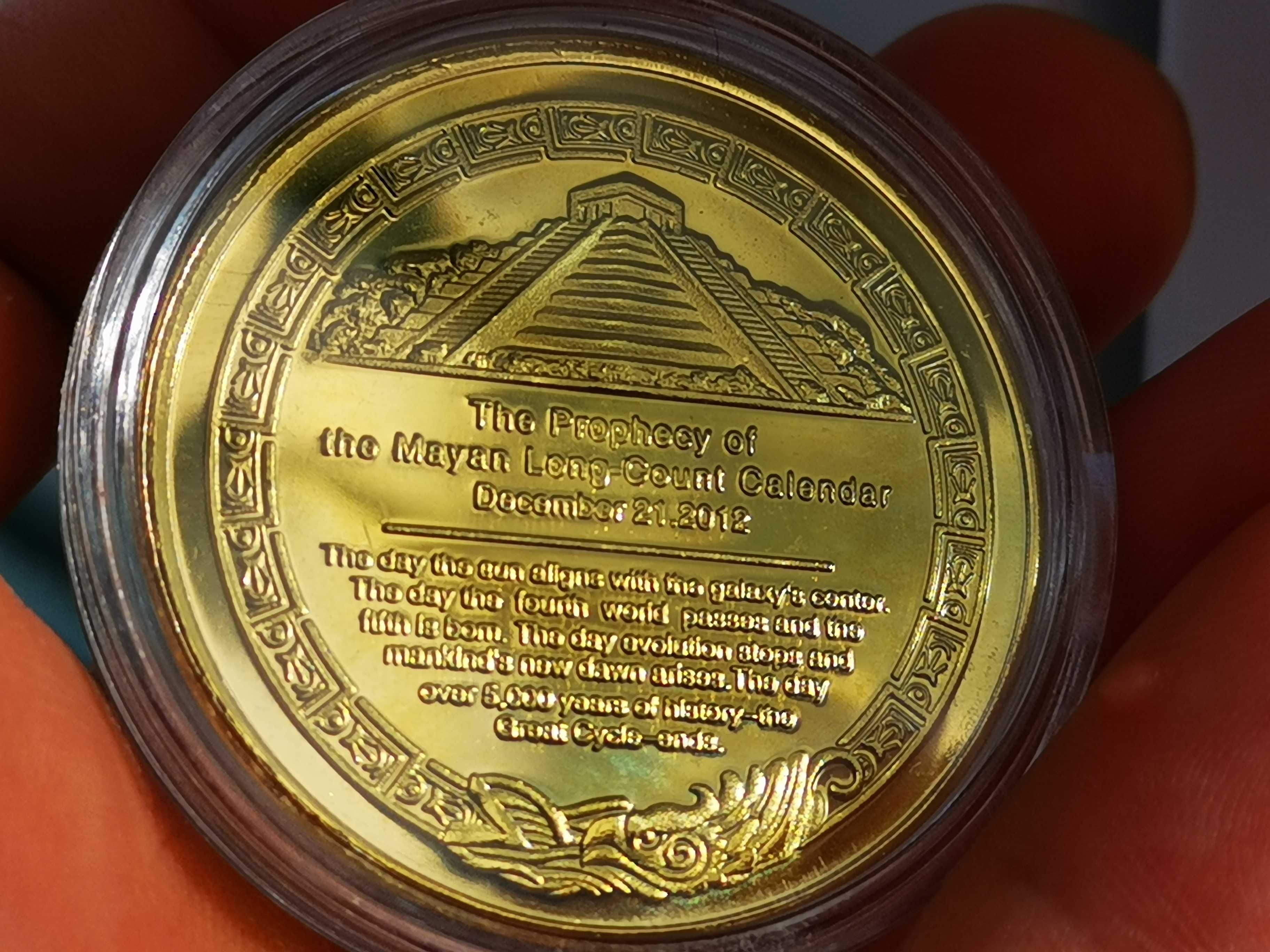 Колекционерска сувенирна монета цивилизацията на Маите.