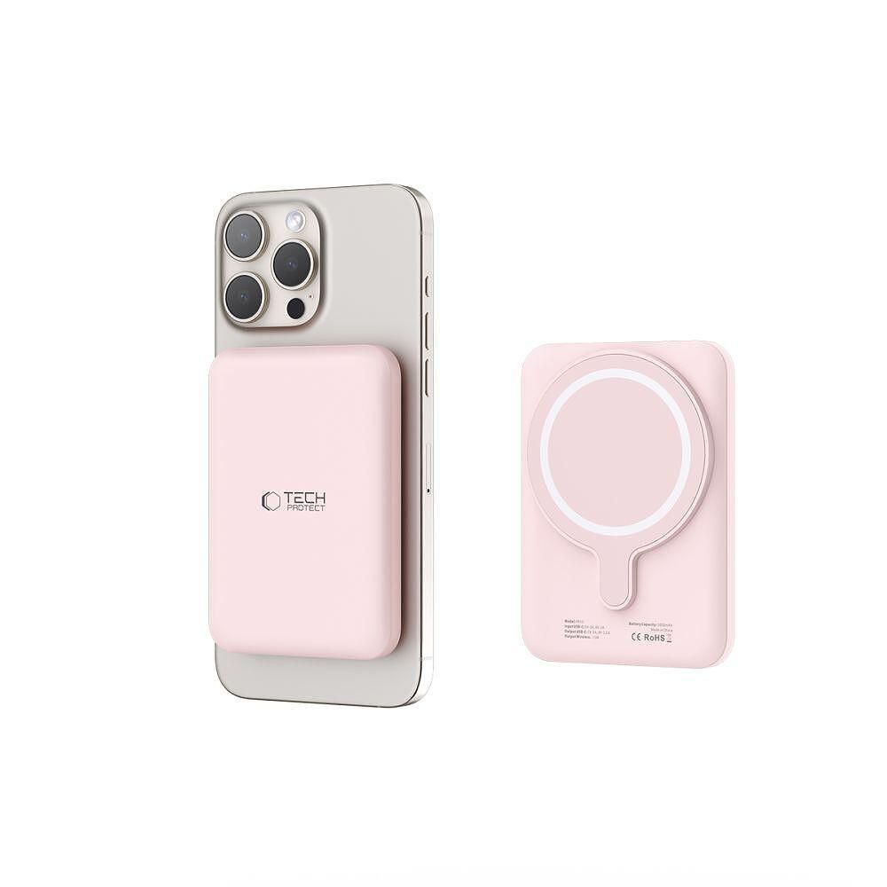 Батерия tech - protect lifemag magsafe power bank 5000mah розова
