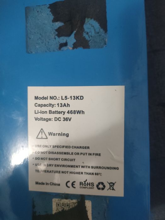 Baterie trotineta defecta pentru piese