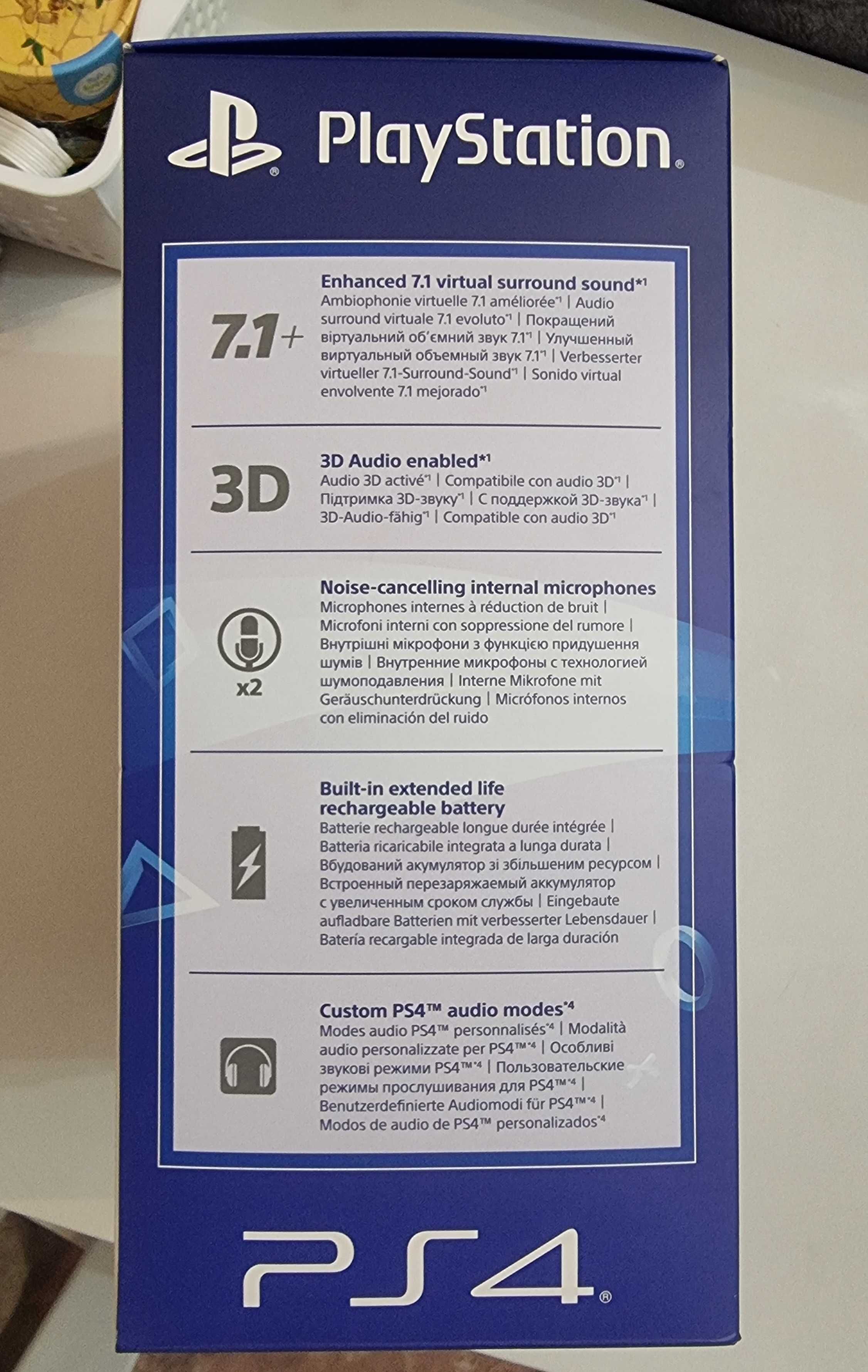 Беспроводные премиум наушники Sony platinum с 3D звуком для PS4 PS5