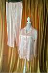 Mila pijama set lounge mătase naturală rose