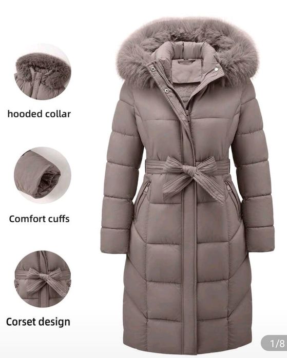 Geacă lungă groasă