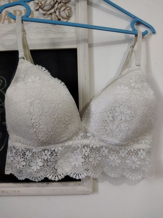 Sutien tip bustiera alb din dantela sexy mărimea M Secret Possesions