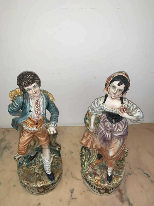Pereche de statuete Capodimonte