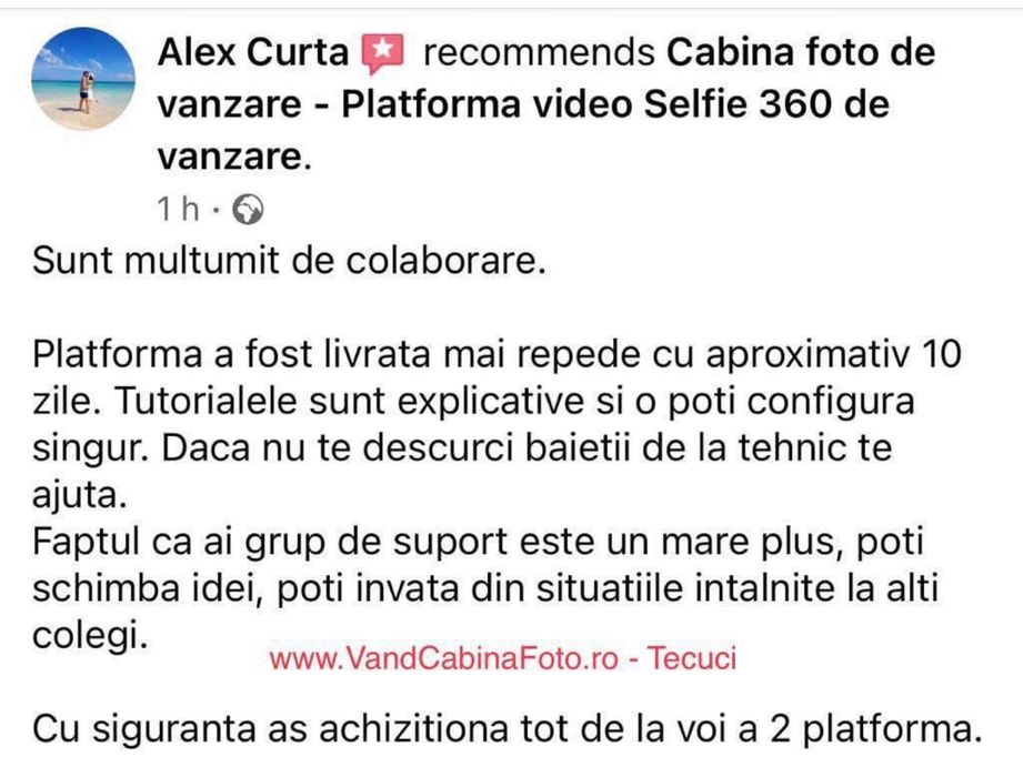 Model NOU! Cabina foto de vanzare - Photo Booth Factory TECUCI