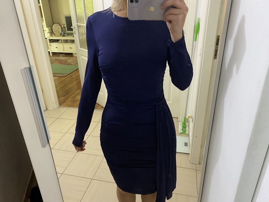 Rochie eleganta bodycon albastru h&m