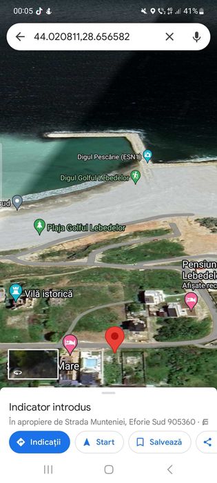 Eforie Sud.Vand teren intravilan Eforie Sud 100m de mare