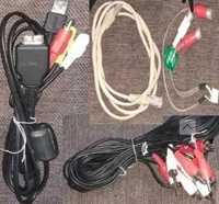Sata, (VGA кабеля нету), aux, usb и другие шнуры и кабеля