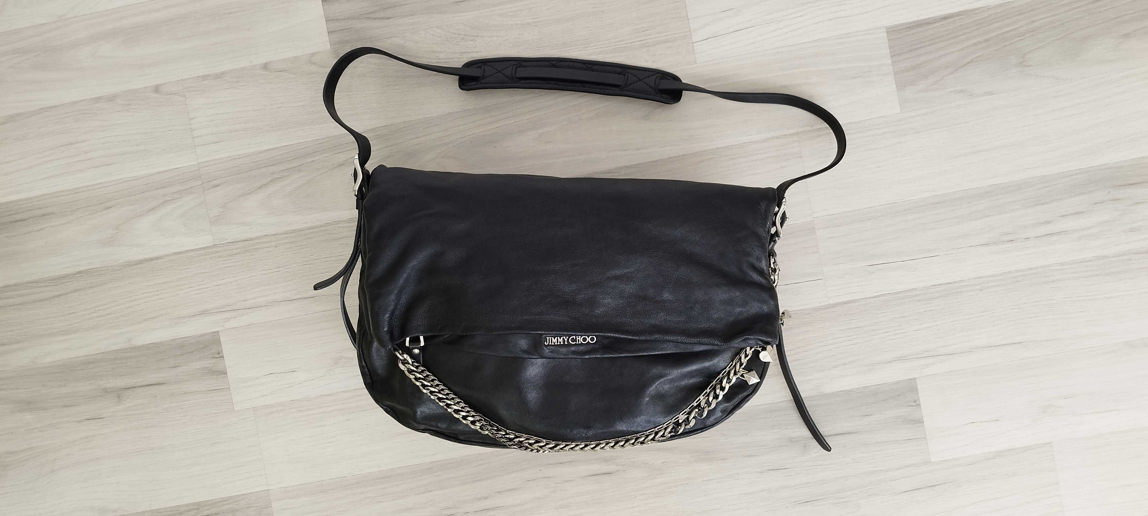 Jimmy Choo Biker Saddle Chain Large Bag