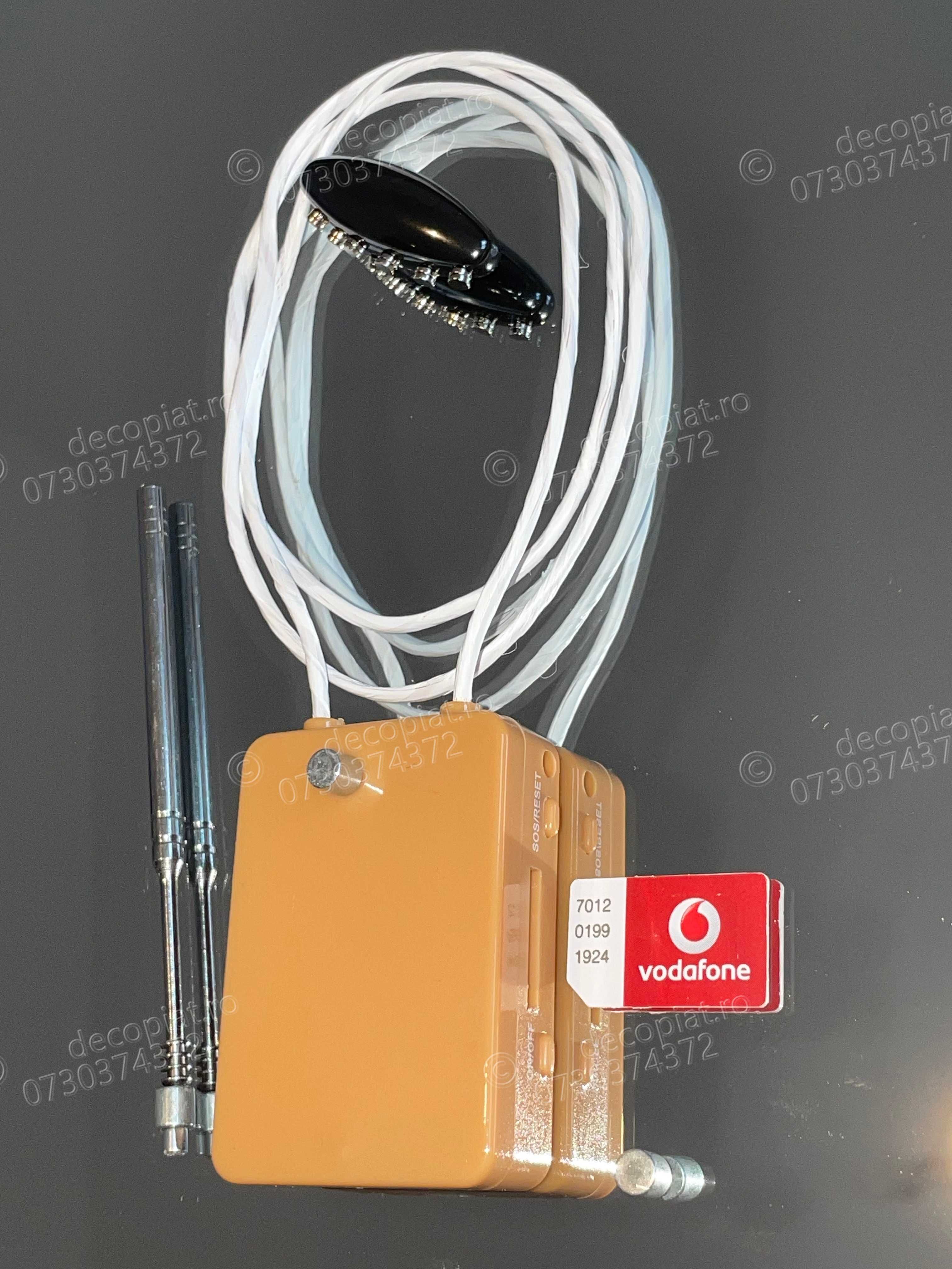 OFERTA! Cutiuta GSM Casti MICROVIBRATII Casca de copiat Sistem Magneti