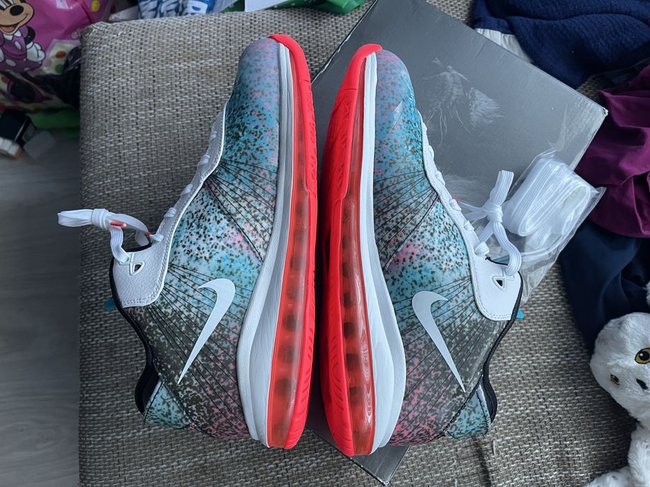 43 Nike Air Max LeBron VIII 8 V/2 Low Miami Nights Jordan Маратонки ON