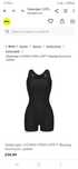 Slazenger Boyleg Swimming Suit Junior Girls - Black 11-12год.