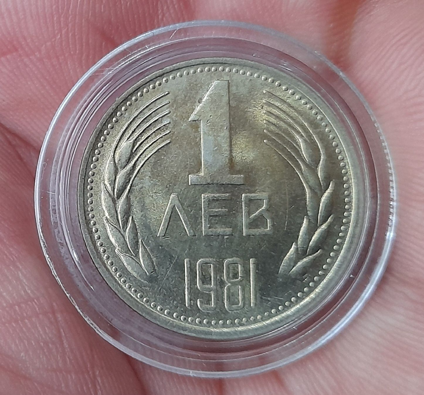 1 лв 2 и 5 стотинки 1981 година - UNC