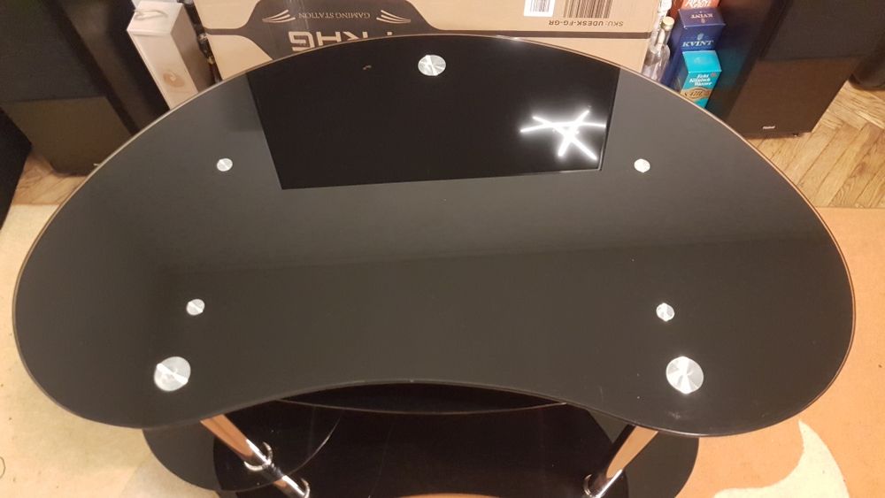 Birou masa calculator PC sticla modern