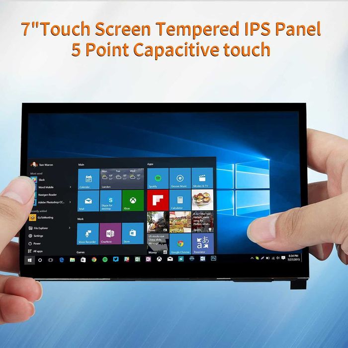 Monitor portabil touchscreen 7 inch HDMI Raspberry Pi RPi Grafana HA