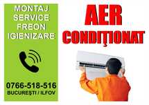 Montaj Aer condiționat  igienizare curățare periodica încărcare freon