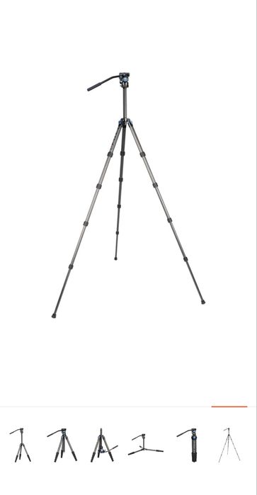 Продам абсолютно новый Штатив Sirui ST-125 с головой VA-5 (карбон)