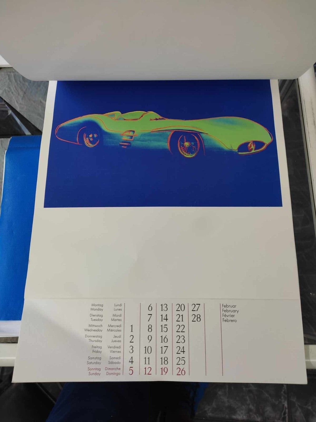 Стар календар Andy Warhol Mercedes Benz 1989 г