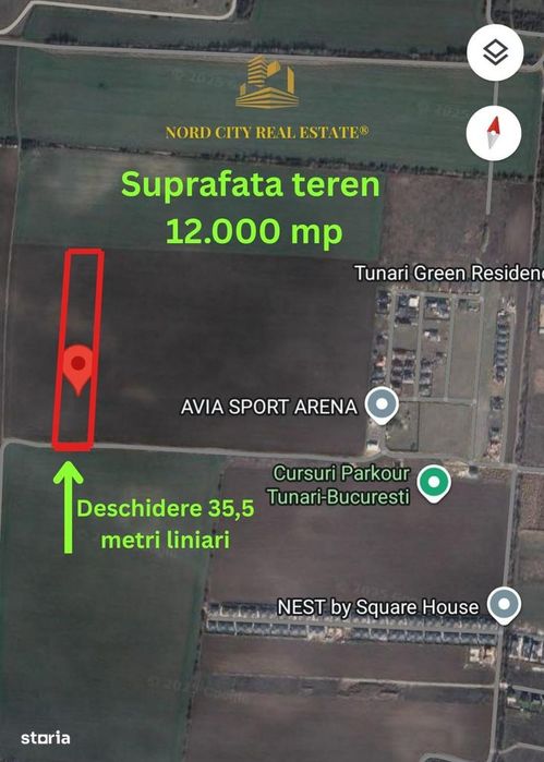 Teren Tunari - Lot Tunari- 12.000 mp- 32 EUR/MP