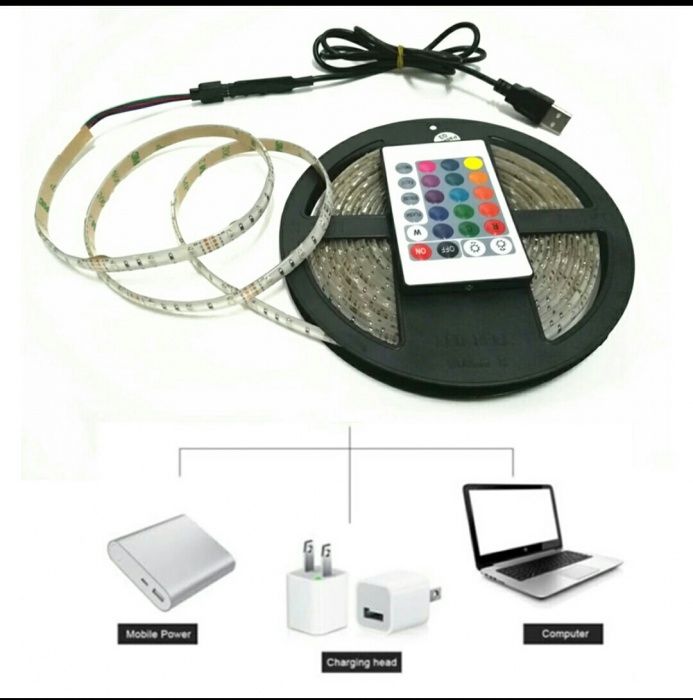 Banda led USB, TV, leptop, priza