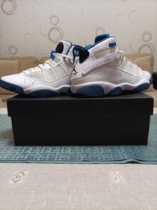 Jordan 6 rings white/marina blue