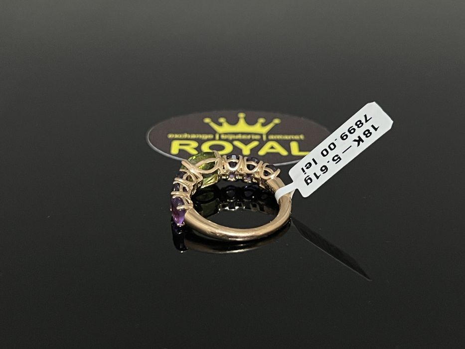 Bijuteria Royal CB : Inel dama aur 18K cu diamante naturale